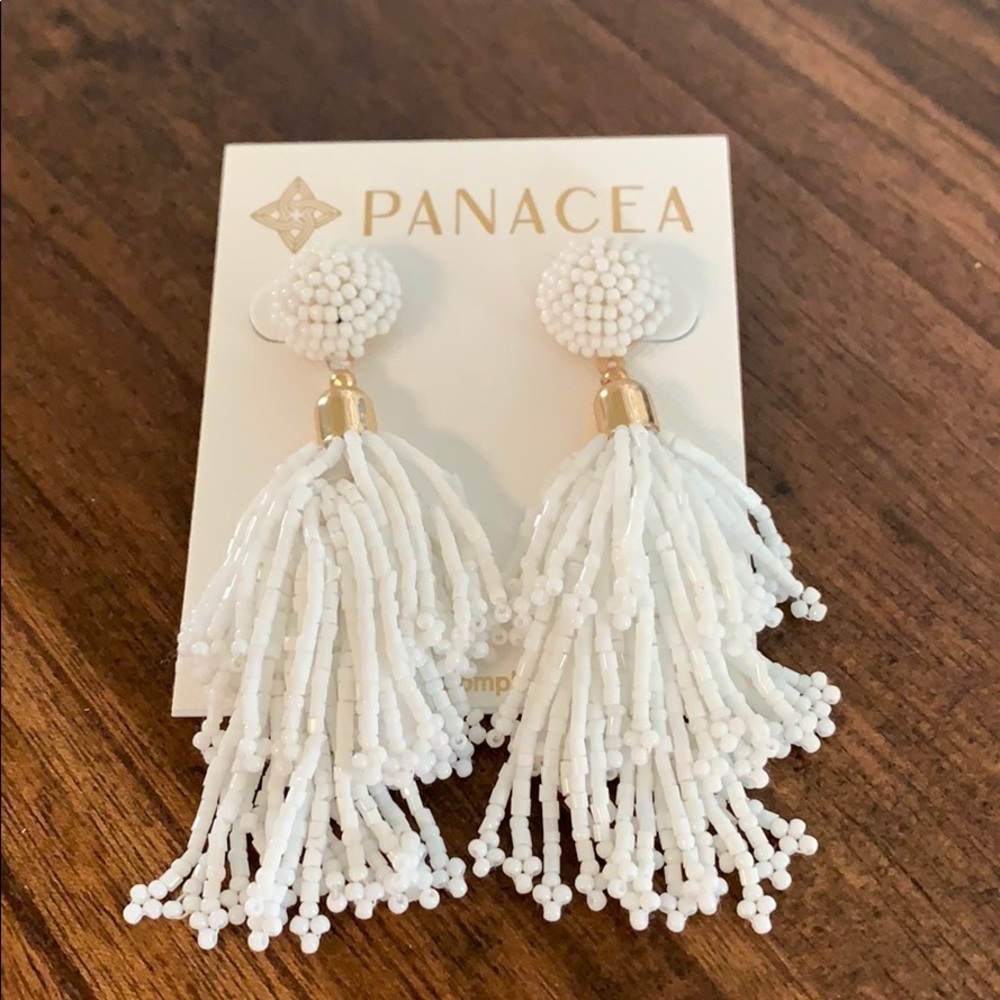 New Panacea Beaded Tassel Earrings